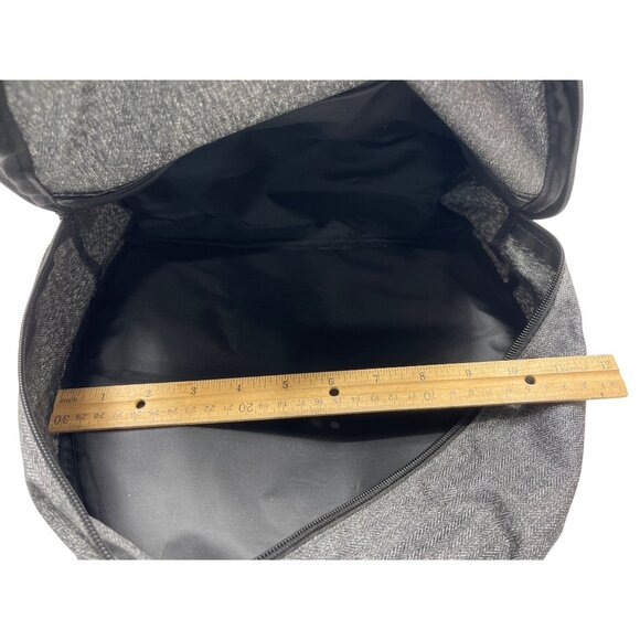 Gray Backpack With Insulated Cooler Pocket & Environmental Services Logo 45e - Picture 6 of 6